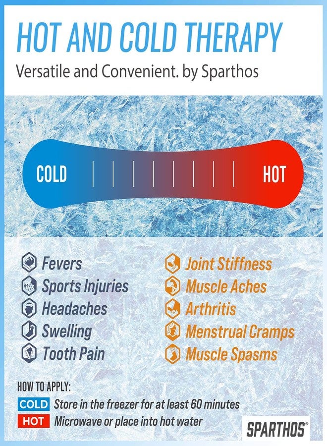 Sparthos Ice Packs for Injuries - Reusable Soft Gel Hot Cold Icepack - Medical First Aid Pain Relief - Flexible Pack - Instant Icing Compress Therapy - Fits Knee, Shoulder, Elbow (Medium, Pack of 1) - Image 4